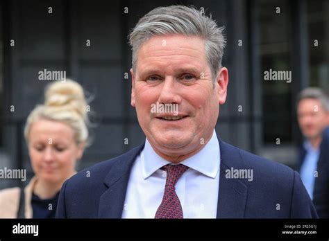 London Uk 17th May 2023 Sir Keir Starmer Leader Of The Labour Party Exits The Centre After