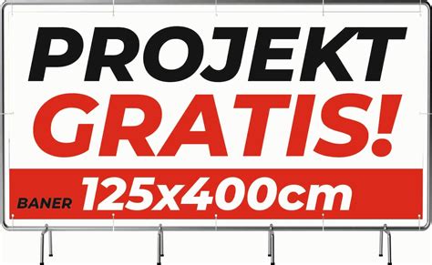 Solidny Baner Reklamowy 400Cm X125Cm Gotowe Ceny I Opinie Ceneo Pl