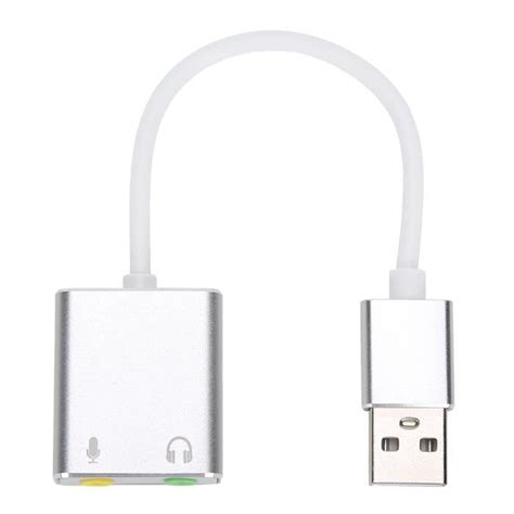 Bef Carte Son Externe Usb Adaptateur Audio Virtuel Canaux D