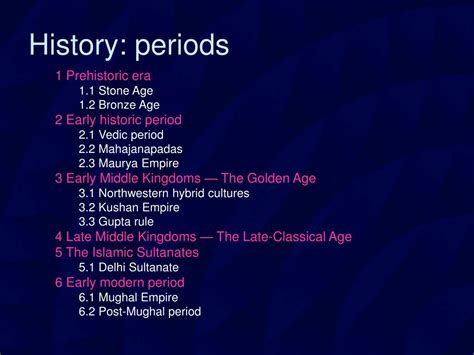 history  india early period powerpoint