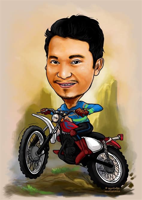 Karikatur Pembalap Motorcross Caricatures Movie Posters Movies Quick