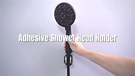 How To Correctly Use Wall Mount Adhesive Shower Head Holder Youtube