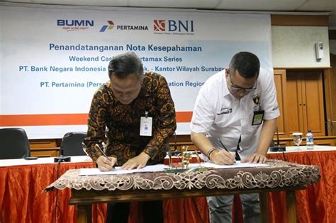 Genjot Transaksi Non Tunai Di Spbu Pertamina Bni Lakukan Sinergi