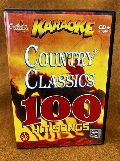 Chartbuster Country Classics Karaoke Cd G Songs Six Disc Set Esp