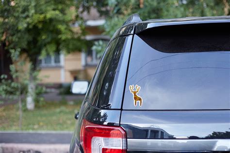 Deer Vinyl Sticker Reindeer Sticker Buck Sticker Forest Etsy