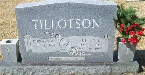 Milton Thomas Tillotson 1922 1990 Find A Grave Memorial