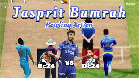 Real Cricket Vs Dream Cricket Bumrah Bowling Action Comparison