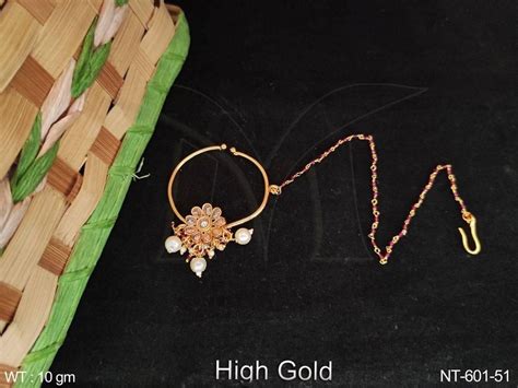 Ruby Copper Brass Designer High Gold Polish Beautiful Party Wear