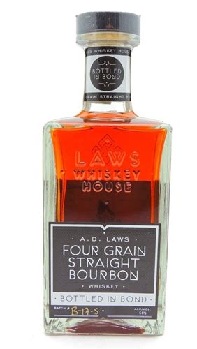 Ad Laws Four Grain Bottled In Bond Bourbon Whiskey