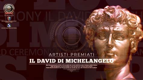 Acc Italia In Arte Nel Mondo Alto Riconoscimento D Arte Il David Di