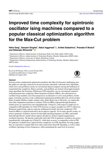 Improved Time Complexity For Spintronic Oscillator Ising Machines