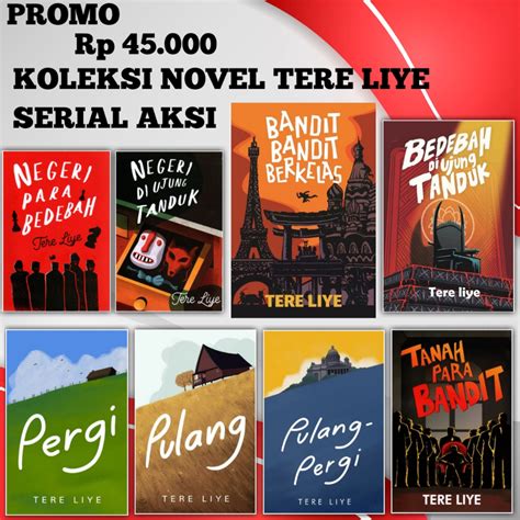 Jual Bebas Pilih Buku Novel Tere Liye Series Paket Lengkap Serial Aksi