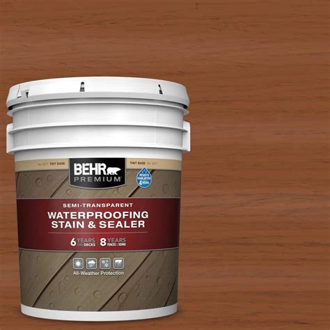 Behr Premium St Redwood Semi Transparent Waterproofing Exterior