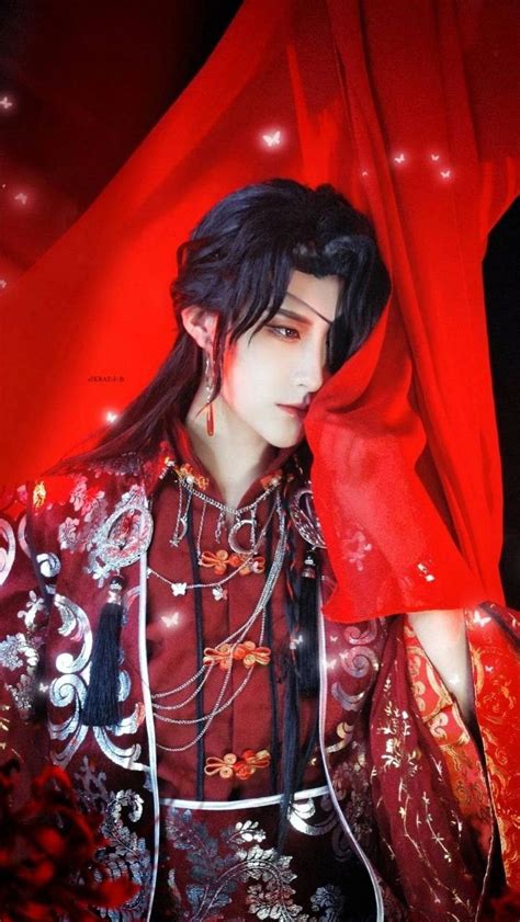 Red Hanfu Man Crush Monday People Poses Anime Dress Red Art Heaven