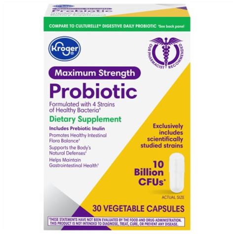 Kroger® Maximum Strength Probiotic Dietary Supplement 30 Ct Pick ‘n Save