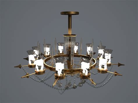 Chandelier Free Vr Ar Low Poly D Model Cgtrader