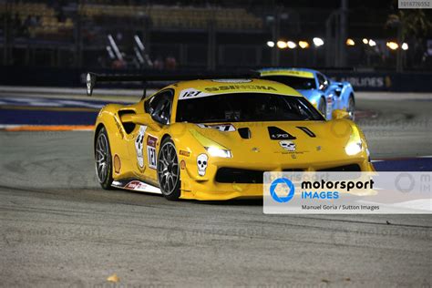 Grant Baker NZL At Ferrari Challenge Asia Pacific Marina Bay Street