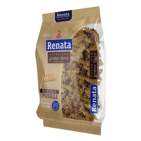 Macarrão de Sêmola de Trigo Grano Duro Integral Fusilli Renata