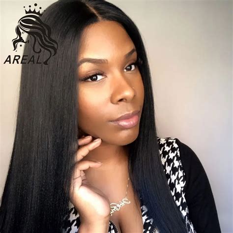 Buy Black Women Yaki Straight Glueless Full Lace Human