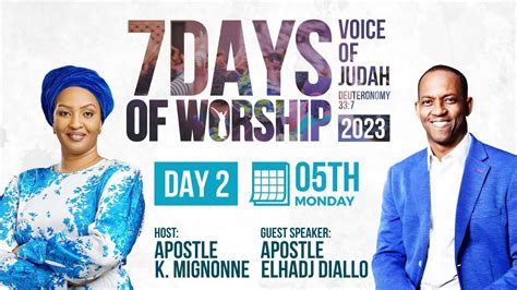 7 Days Of Worship Day 2 Voice Of Judah Deut 33 7 Apostle Elhadj