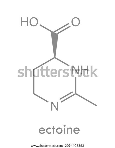 Ectoine Structure Organic Compound Used Irritation Stock Vector ...