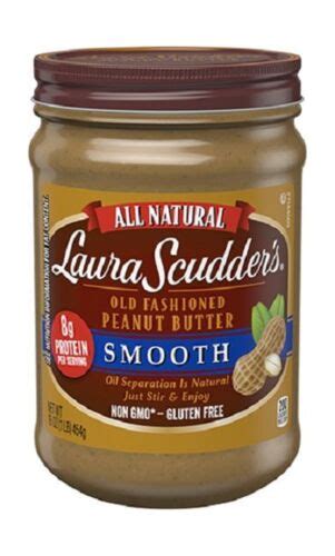 Laura Scudders Old Fashioned Natural Smooth Peanut Butter 26 Oz 3