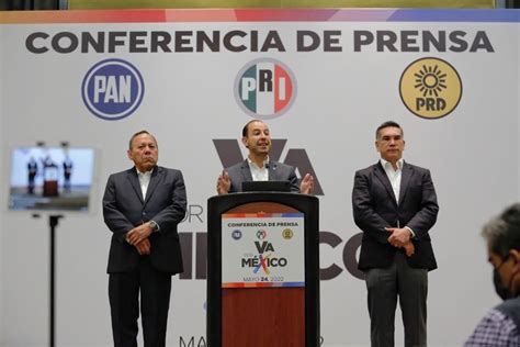 pactan pri pan y prd alianza para comicios del 2023 y 2024