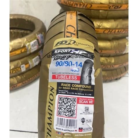 Jual Ban Motor Fdr Tl Sport Mp Ukuran Tubeless Shopee