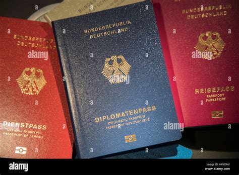 Berlin Germany 23rd Feb 2017 The New German Passport On Display During A Presentation At The