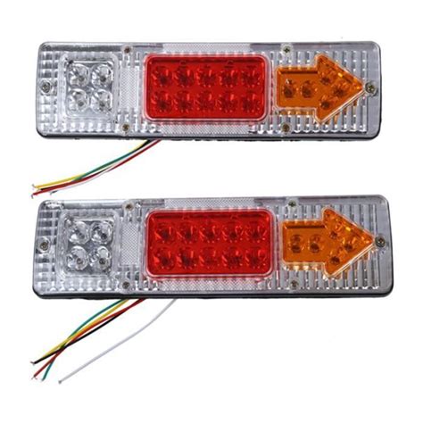 Pcs V Led Feu Arriere Du Camion Remorque Caravane Van Lumiere De