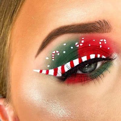 Maquiagens Criativas Para O Natal Christmas Makeup Look Christmas