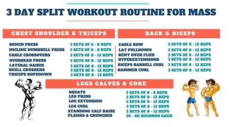 Day A Week Full Body Workout Routine Day Split Workout