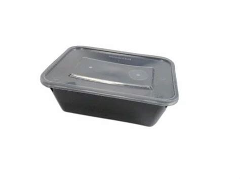 Damati Rectangular Black Plastic Food Lid Container Size Dimension