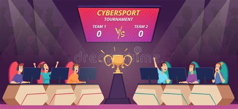 Cybersport Competition Stock Illustrations – 2,035 Cybersport ...