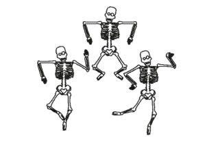 Dancing Skeletons Creative Fabrica