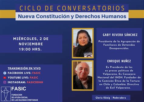 Ciclo De Conversatorios Nueva Constitución Y Derechos Humanos Fasic