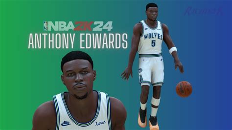 Anthony Edwards Face Creation Nba 2k24 Updated Youtube