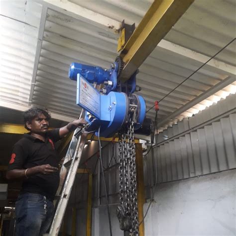 Electric Trolley Monorail Chain Hoist For Industrial Load Capacity 2