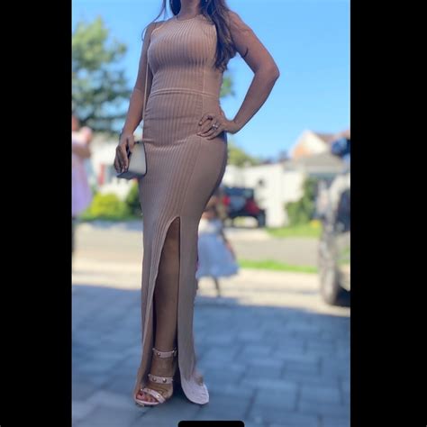 House Of Cb Nude Dress Gem