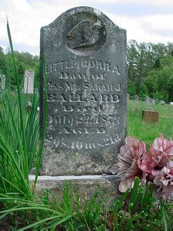 Cora Ballard 1870 1873 Mémorial Find a Grave