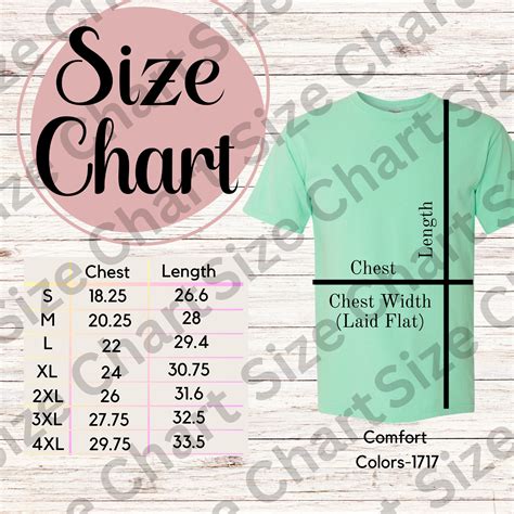 Editable Comfort Colors C Color Chart Canva Template Editable