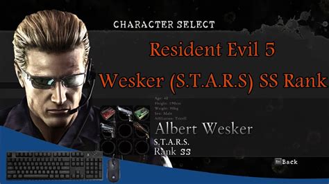 Resident Evil 5 NO MERCY Wesker S T A R S Prison SS Rank 1 199 288