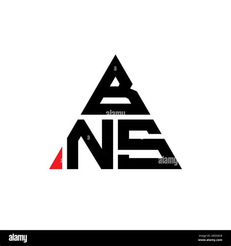 Bns Triangle Letter Logo Design With Triangle Shape Bns Triangle Logo