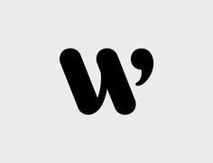 Logo design symbol – W Published by Maan Ali Lettering Design, Japanese Typography, Typography ...