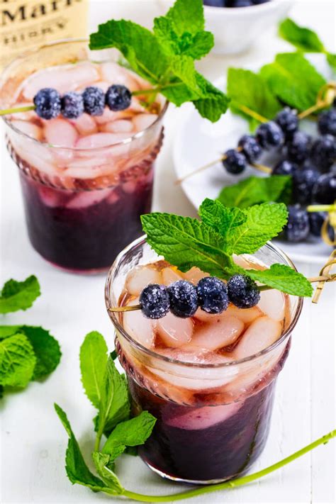 Blueberry Mint Julep Spicy Southern Kitchen