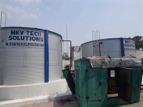 Water Zinc Aluminium Storage Tank For Industrial At Rs Litre In