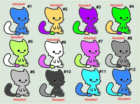Free Chibi Cats Set 3 Closed By Warriorcatluver123 On Deviantart