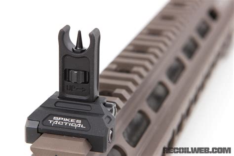 Spikes Tactical Micro Folding Backup Iron Sights Recoil