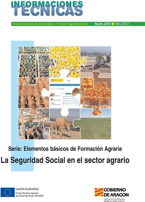 La Seguridad Social En El Sector Agrario Serie Elementos B Sicos De