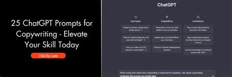 Chatgpt Prompts For Copywriting Elevate Your Skill